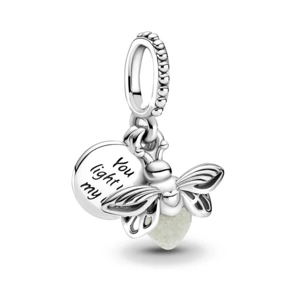 NWOT Glow-in-the-dark Firefly Dangle Charm Fit Pandora - Picture 3 of 12